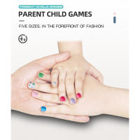 Juego de esmaltes de uñas postizas acrílicas para niños, Kit de uñas postizas a presión para niñas - details 5