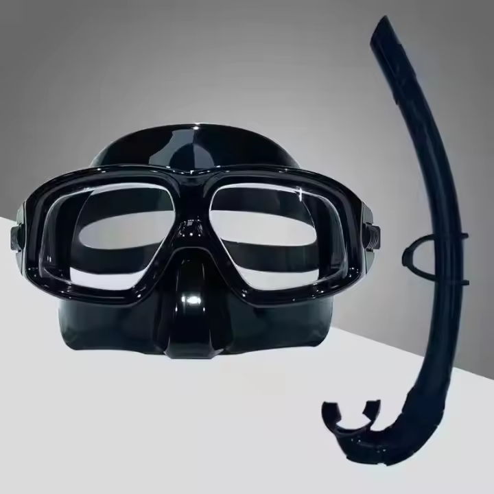 Máscara de buceo Espejo de superficie de buceo libre lente antiniebla de alta definición equipo de máscara de snorkel - 1