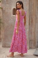 Ropa de mujer 2025 con tirantes fluidos, vestido largo estampado para mujer - details 4