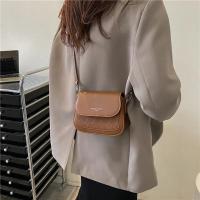 Bolso de hombro con solapa para mujer, bandolera de cuero PU, Estilo Vintage, cuadrado, pequeño - details 5
