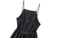 Ropa de mujer europea y americana temperamento de moda de cuello bajo cintura halter falda corta mini vestido - details 4