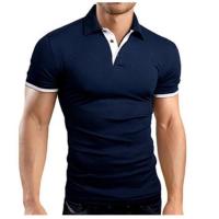 Polo ajustado de manga corta para hombre, Camisa lisa con cuello suave, informal, para trabajo, Golf, senderismo, color rosa - details 21