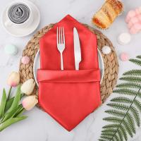 50 Uds servilleta de satén 43cm * 43cm decoración de mesa para servir toalla de cena para fiesta de boda hogar Hotel decoración navideña servilletas de mesa verde - details 6