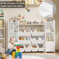Librería Infantil Montessori, Estantería Infantil para Juguetes y Libros, Organizador Juguetes Infantil (Rosa) - details 14