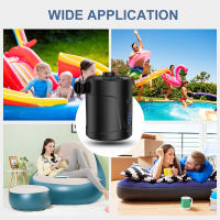 Bomba de aire eléctrica, inflador/desinflador de compresor de aire inalámbrico portátil para colchón inflable, cama de aire - details 2