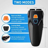 Dispositivo de parada de ladridos de entrenamiento ultrasónico, sonda dual, alta potencia, portátil, controlador de perros, largo alcance, recargable, LED, flash - details 13
