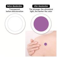 Pegatina de protección solar UV, 120 unidades, puntos de protección solar, pegatinas UV, autoadhesivas transparentes, parches soleados de detección UV para mujeres y hombres - details 6