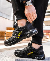 Zapatos De Seguridad Para Hombre Con Botones Giratorios Y Punta De Acero Indestructibles Antipinchazos Y Con Almohadilla De Aire Botas De Trabajo Con Suela De Goma Material De Tela Y Algodón - details 24