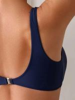 Conjunto de bikini push-pull para mujer, bikini sexy de encaje con lazo, traje de baño de dos piezas para mujer, traje de playa L 2024 - details 5