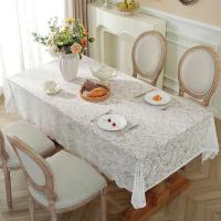 Romántico Ence estilo francés mesa de boda blanca, manteles de mesa de comedor, decoraciones de cocina - details 5