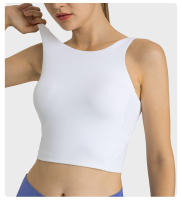 Sujetador Deportivo Inalámbrico SHINBENE para Mujer con Collar de Halter y Top de Yoga para Gimnasio con Bra Incorporado Sensación Desnuda en la Espalda - details 13
