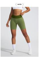 Nuevos pantalones de yoga ajustados de melocotón para el verano, pantalones de fitness para mujeres que levantan el trasero, pantalones cortos de yoga deportivos sin costuras - details 16
