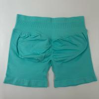Pantalones cortos de yoga con banda baja acanalada, pantalones cortos de yoga sin costuras, pantalones cortos de entrenamiento para gimnasio, pantalones cortos elásticos para correr, ropa de fitness - details 17