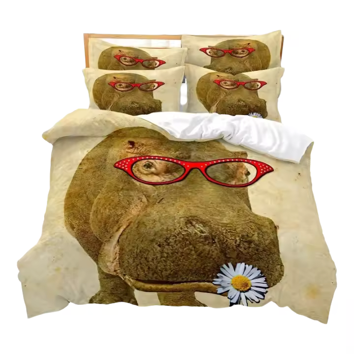 Juego de cama con diseño de araña y animales, funda nórdica de microfibra con estampado 3D, tamaño Queen y King, funda de edredón con fundas de almohada - 1