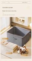 Nueva caja de almacenamiento de ropa gris con cubierta antipolvo, caja de almacenamiento de sujetador de gran capacidad, cajón de almacenamiento para el hogar - details 1