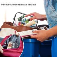 Bolsa transparente de PVC con cremallera para mujer, estuche de maquillaje transparente, organizador de artículos de tocador de viaje, almacenamiento, artículos de tocador para baño, 1/12 Uds. - details 9