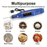 83 piezas Azul Herramienta de Grabado y Pulido de Máquina de Talla, Herramienta de Grabado, Bolígrafo de Molienda para Joyería DIY, Vidrio, Madera y Pulido de Plástico, Versión USB. - details 3
