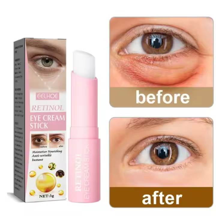 Crema de Ojos de Retinol Eliminación Instantánea de Arrugas y Ojeras Hidratación para Piel - 1