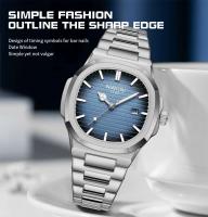 Reloj de Pulsera de Cuarzo de Lujo para Hombres NIBOSI Automático, Impermeable, Elegante de Negocios Casual - details 0