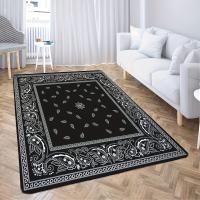 Alfombra Suave Moderna, Patrón Geométrico Vintage Antideslizante, Resistente A Las Manchas, Lavable A máquina, 1 unidad - details 1