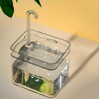 Fuente con filtro automático para gatos, bebedero eléctrico transparente con filtro de recirculación silencioso, USB, dispensador de agua - details 2