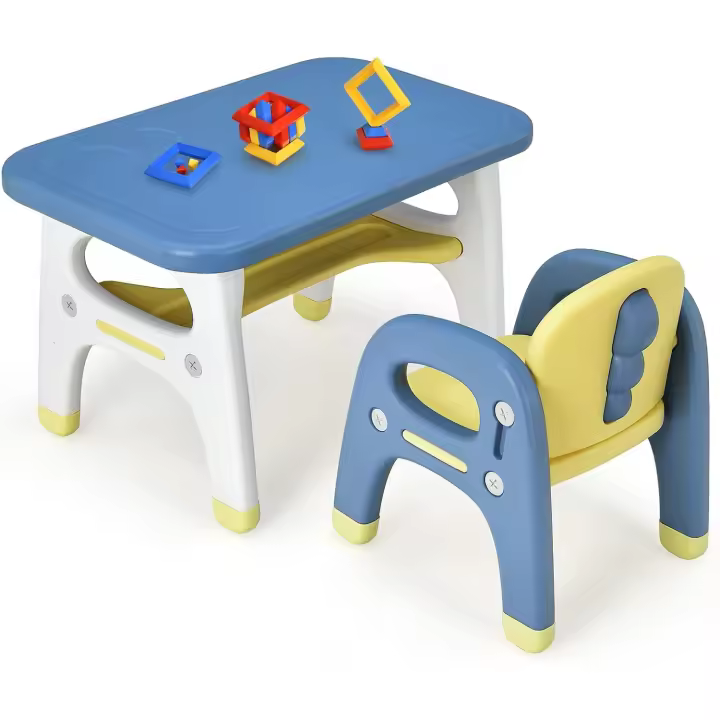 pequeña para bebés, Conjunto y Silla Actividas para niños, Apto para 1-5 años (Gris) - 1