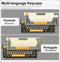 Teclado mecánico E-YOOSO Z11 con cable USB para juegos, interruptor rojo, 61 teclas, ruso, brasileño, portugués, para ordenador, PC y portátil - details 2