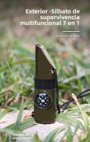 Silbato Multifuncional de Siete en Uno para Sobrevivencia al Aire Libre: Ideal para Excursiones, Campamentos y Aventuras al Campo, en Color Verde Militar - details 0