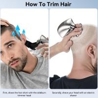 Head Shavers for Bald Men, 5 in 1 Grooming Kit for Men, Wet/Dry Shaver Hair Trimmer with LED Display, USB Charging, Storage Bag - details 4