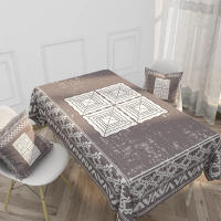 Mantel de cocina rectangular impermeable para hotel con patrón retro de estilo étnico para el hogar - details 2