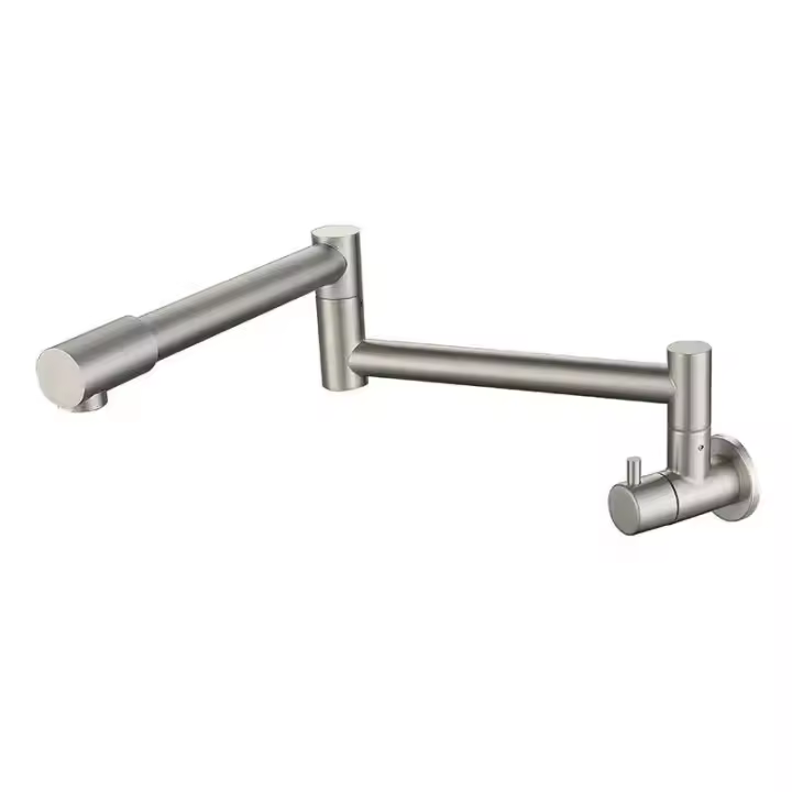 Grifo de Cocina Plegable de Acero Inoxidable 304 Montado en la Pared, Grifo de Fondo Frío, Grifo de Relleno de Ollas - 1