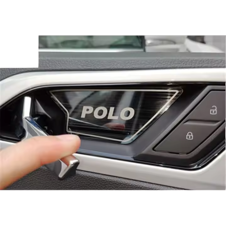 Juego De 4 Piezas De Acero Inoxidable Para Volkswagen VW POLO AW1 BZ1 2019-2021 Cubierta Decorativa Para Manija De Puerta Interior - 1