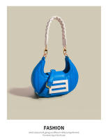 Bolso tejido para axila para mujer, bolsa de sillín con dientes de Luna, diseño de nicho, novedad de 2024 - details 20