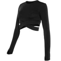 Camisetas de manga larga para mujer, ropa de yoga, trekking, sin costuras, para entrenamiento - details 0