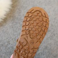 Nuevas botas de nieve de princesa de dibujos animados a la moda, zapatos de invierno de piel esponjosa para niñas, precio bajo para niños - details 4