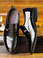 Nuevos zapatos de cuero formales para hombres zapatos casuales puntiagudos de moda casual de negocios - details 4