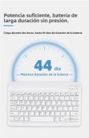 Kit Teclado y Ratón Bluetooth 5.3 Español - Diseño Ultradelgado 7", Teclado Silencioso con Carga Rápida 44 Días, Ratón Portátil Metalizado - Compatible iOS/Android/Windows para Oficina y Hogar - details 9