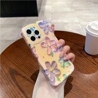 Funda de iPhone 15 Pro Max Pintura al Óleo de Luz Azul Arco Iris Flor Mariposa - details 37