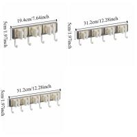 Gancho de pared de plástico con diseño de clip, ahorrador de espacio, práctico organizador multiusos para escoba y mopa - details 0