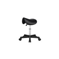 Taburetes de salón giratorios con altura ajustable, sillas con ruedas de 59-70 cm, negro - details 14