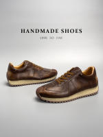 Zapatillas Deportivas de Cuero de Vaca de Alta Gama Calzado Casual para Hombres - details 8
