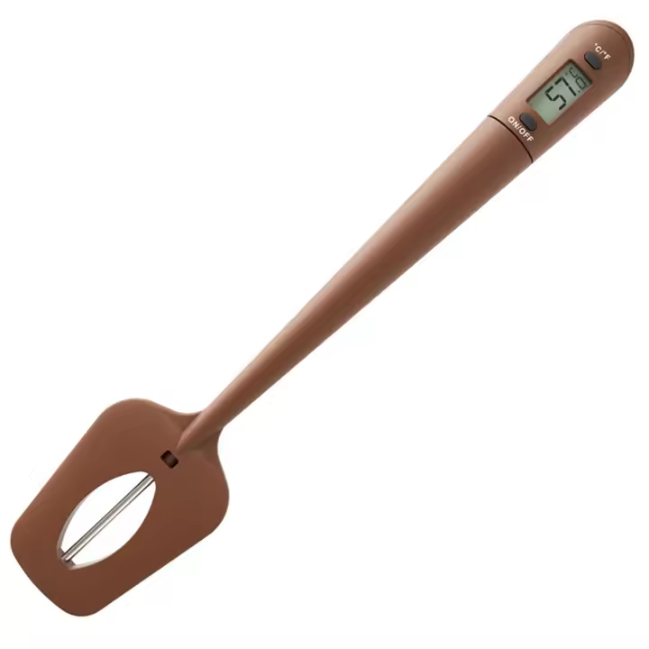 Termómetro Digital para espátula de caramelo, lectura instantánea de carne, lector de termómetro para dulces, agitador en silicona de grado alimenticio - 1