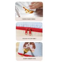 Bolsa de almuerzo de dibujos animados de doble capa, bolsa térmica aislada de gran capacidad para Picnic, bolsa de mano aislada a prueba de fugas para niñas - details 12