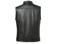 Chaleco sintético clásico para hombre, ropa elegante con cuello levantado para moto, con , - details 4