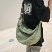 Bolso Bandolera De Lona Sólida Para Mujer Gran Capacidad Bolso De Compras Y Estudiante Bolso De Hombro Unisex Para Escuela - details 1