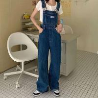 Monos de Denim Vintage MEXZT Pantalones de Lega Ancha para Mujer Estilo Callejero - details 5