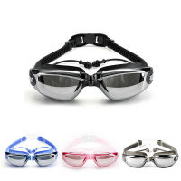 Gafas de natación profesionales Anti-Niebla para adultos BOPORO con correa ajustable de silicona Gafas de agua Binoculares de natación para universidad - details 0