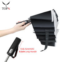 Paraguas inverso totalmente automático para hombres y mujeres, resistente al viento, plegable, grande, vehículo de negocios, regalo reflectante - details 5