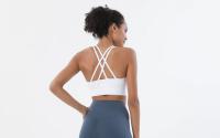 Sujetador deportivo con espalda cruzada para mujer, Bralette recortado para gimnasio, Yoga, Sexy, transpirable, ropa interior, 25 colores - details 6