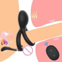 Leten Vibrador Dual para Hombres 7 Modos de Vibración, Control Remoto, Anillo Suave y Extensible - details 1